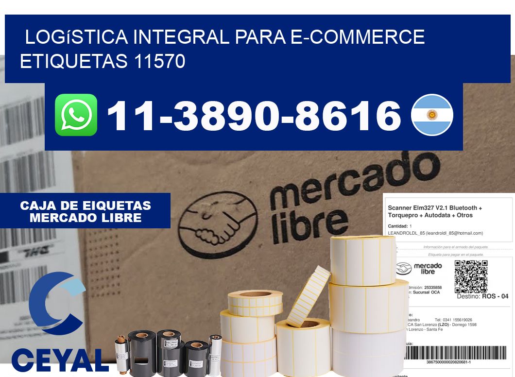 Logística integral para e-commerce  etiquetas 11570