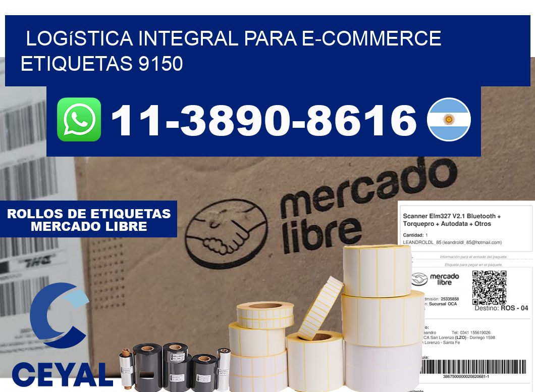 Logística integral para e-commerce etiquetas 9150