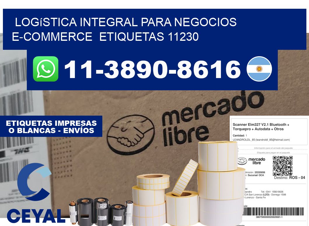 Logística integral para negocios e-commerce etiquetas 11230