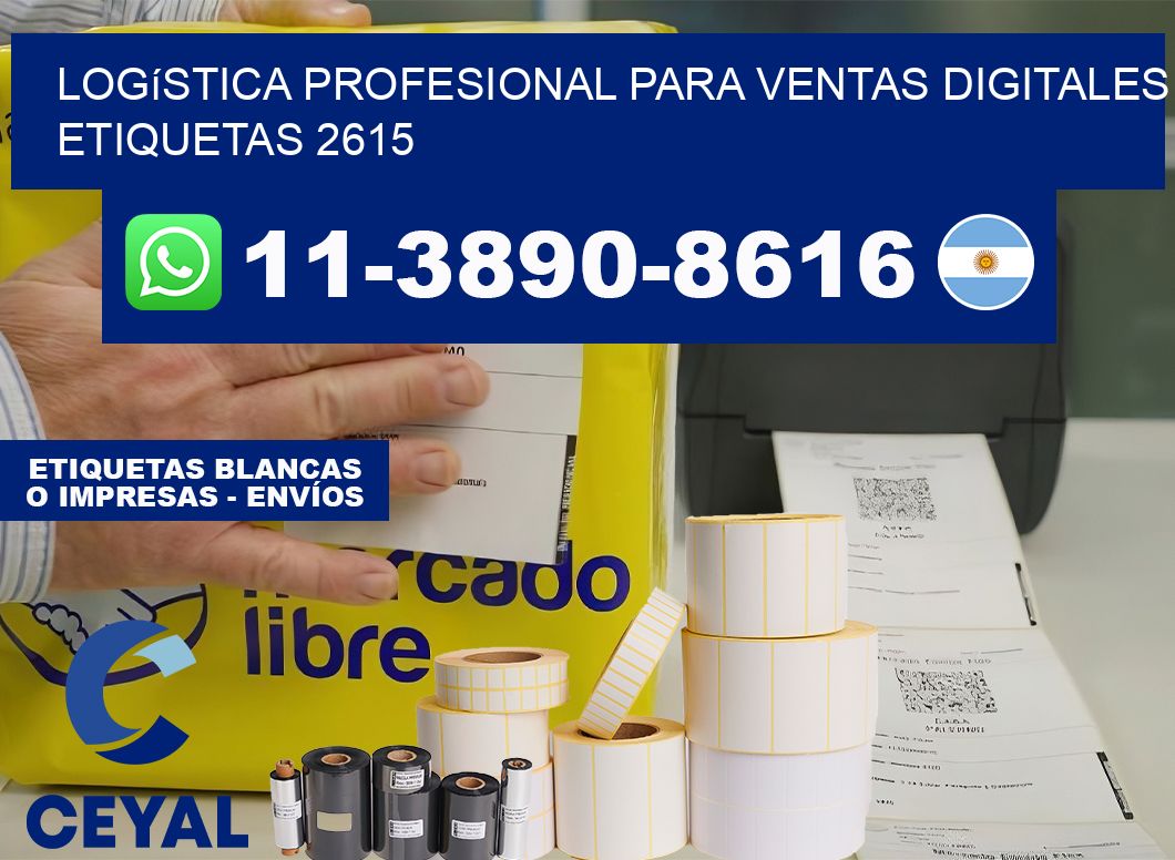 Logística profesional para ventas digitales  etiquetas 2615