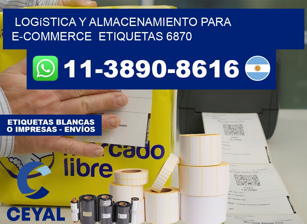 Logística y almacenamiento para e-commerce  etiquetas 6870