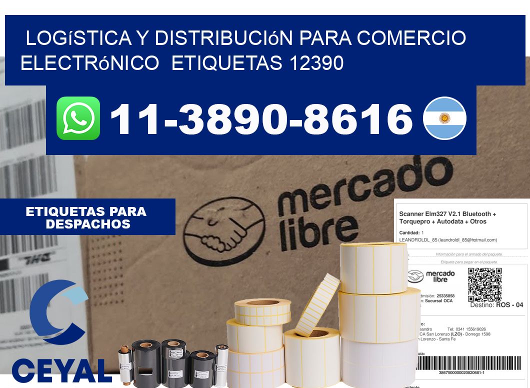 Logística y distribución para comercio electrónico  etiquetas 12390