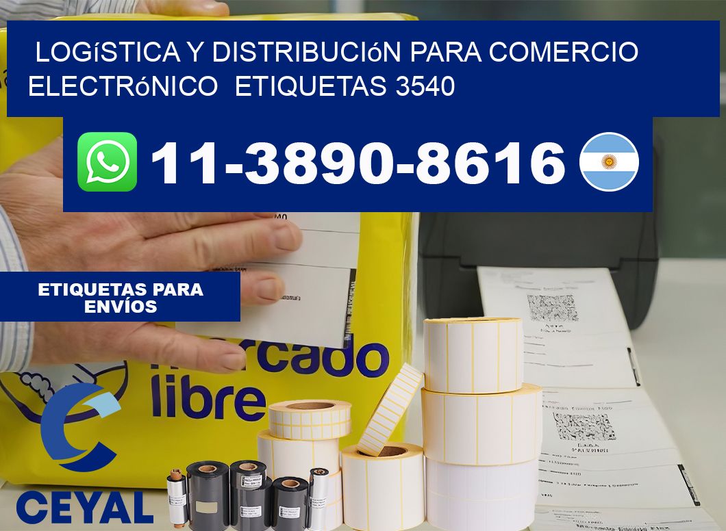 Logística y distribución para comercio electrónico  etiquetas 3540