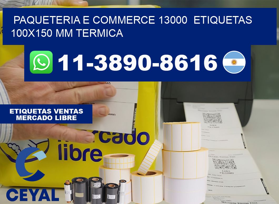 Paqueteria e commerce 13000  etiquetas 100×150 mm termica