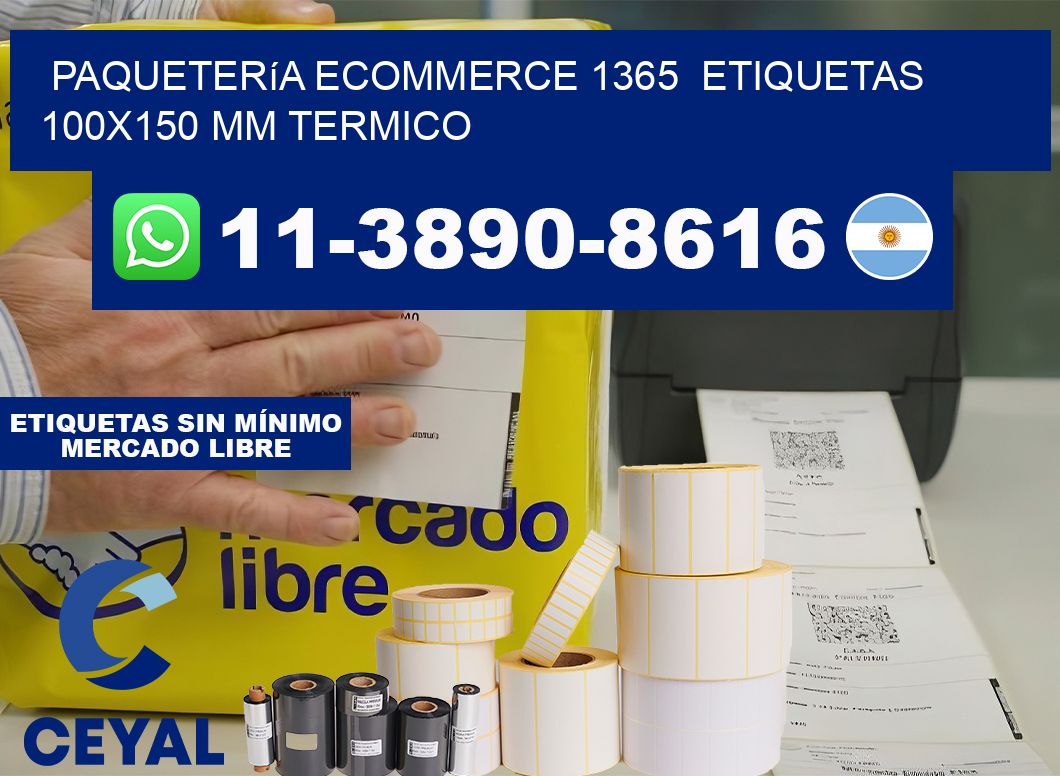 Paquetería eCommerce 1365  etiquetas 100×150 mm termico
