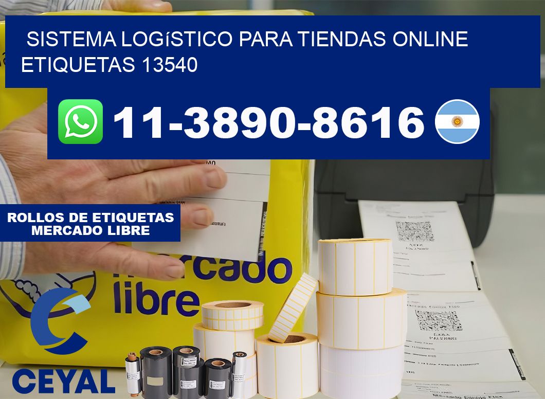 Sistema logístico para tiendas online  etiquetas 13540