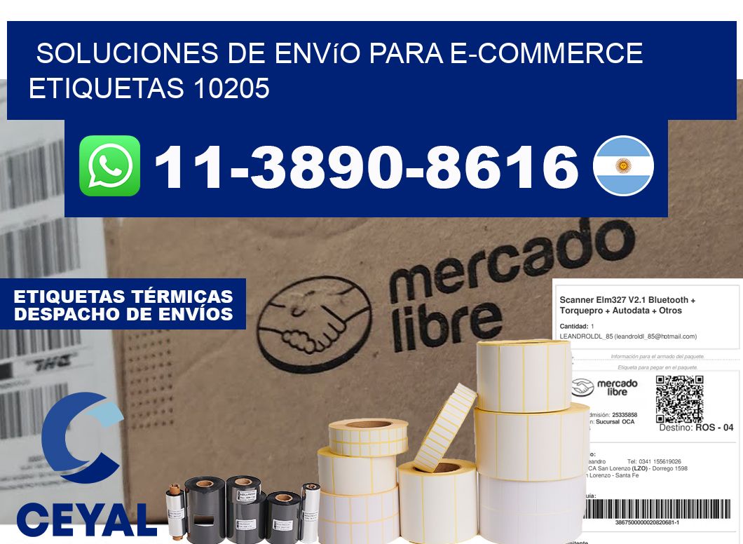 Soluciones de envío para e-commerce etiquetas 10205