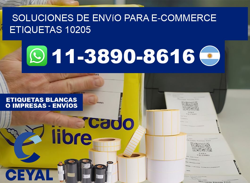 Soluciones de envío para e-commerce  etiquetas 10205