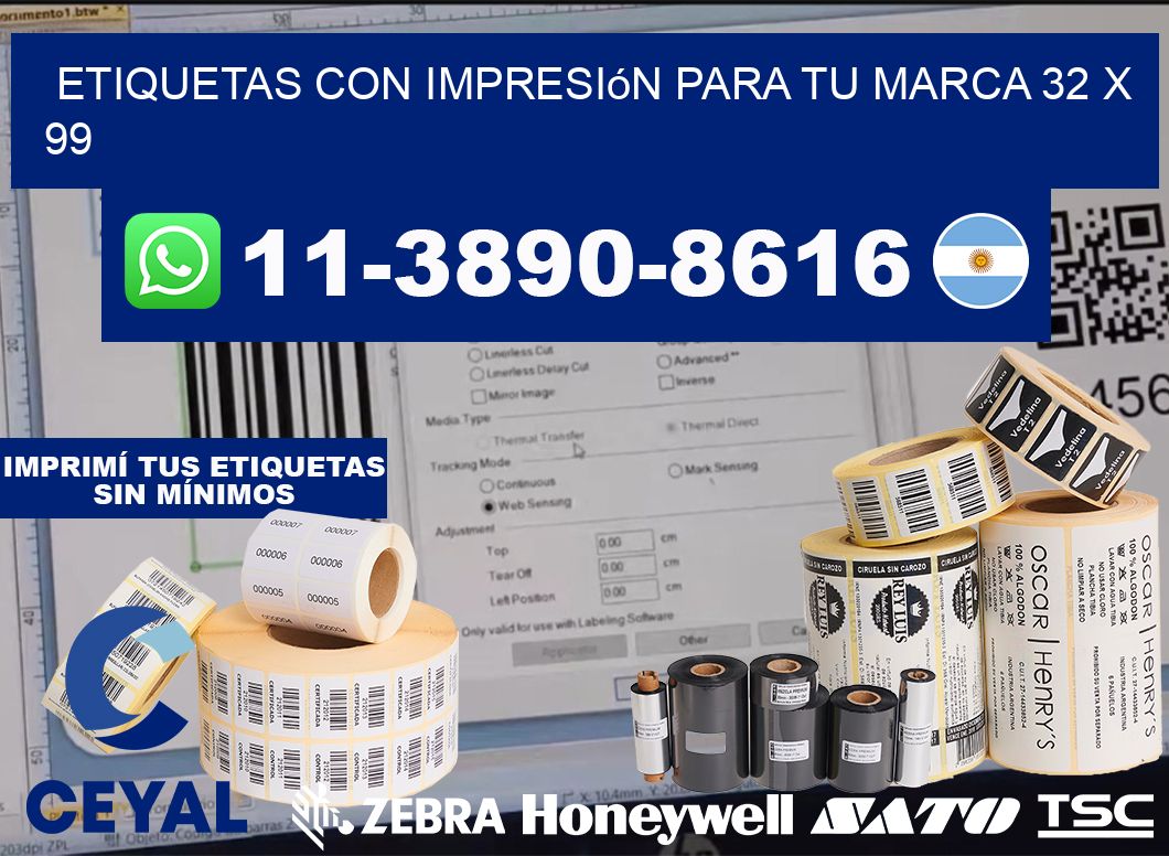 etiquetas con impresión para tu marca 32 x 99