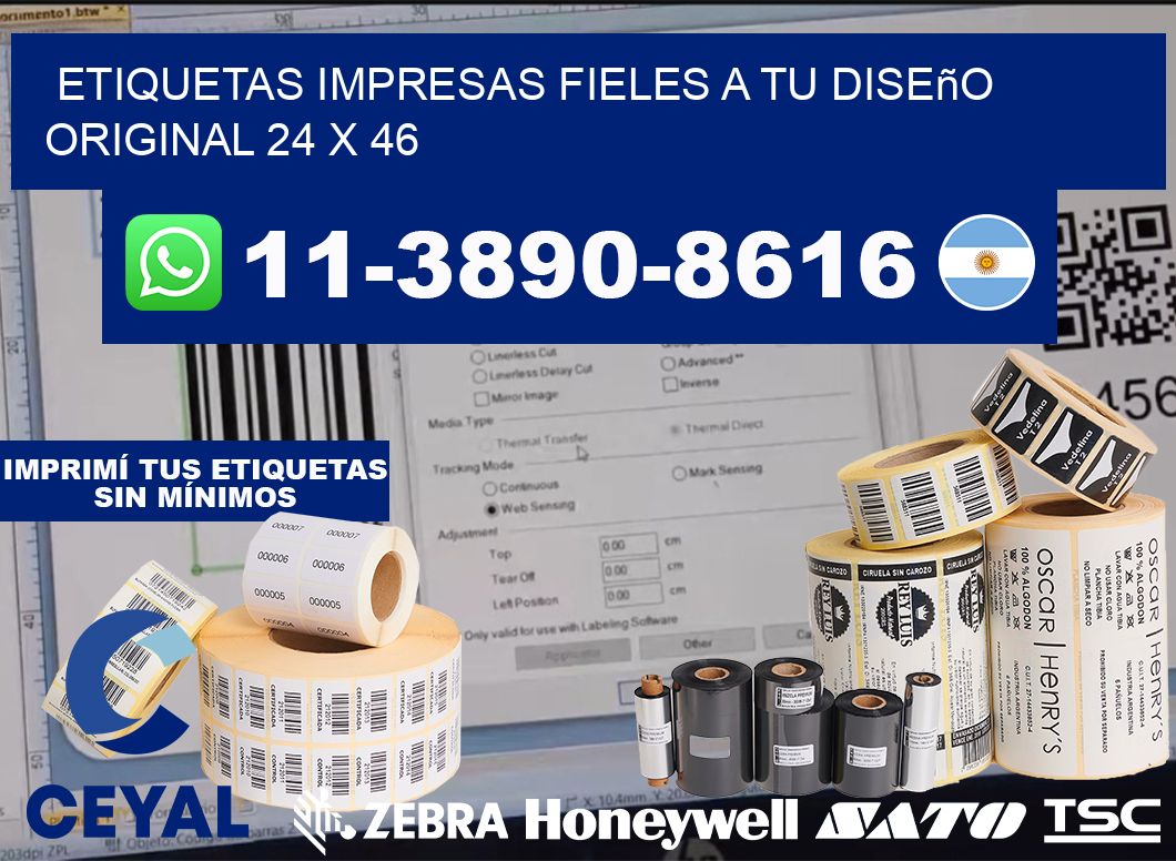 etiquetas impresas fieles a tu diseño original 24 x 46