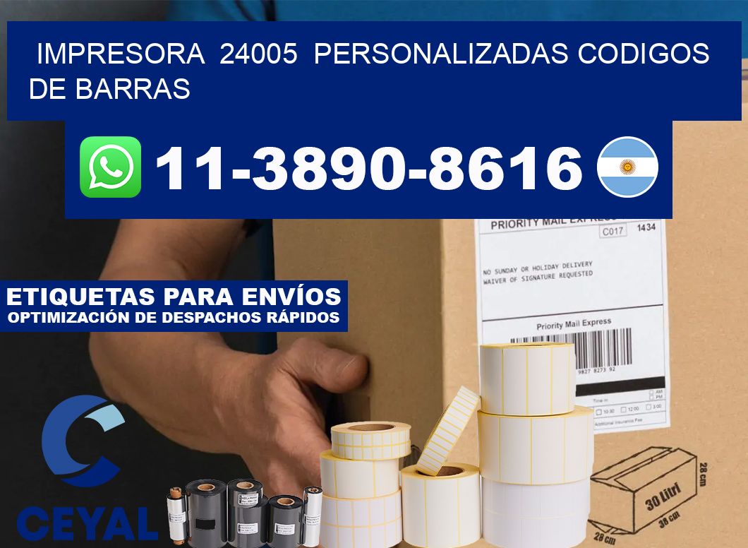 impresora 24005 personalizadas codigos de barras