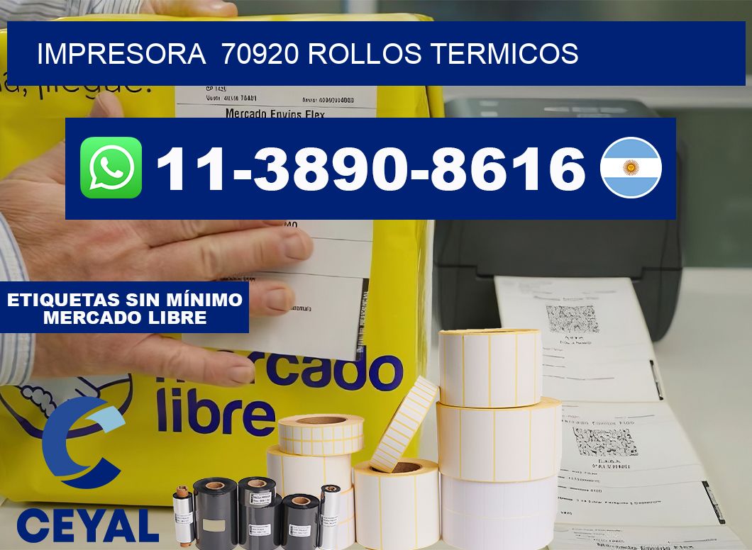 impresora 70920 rollos termicos