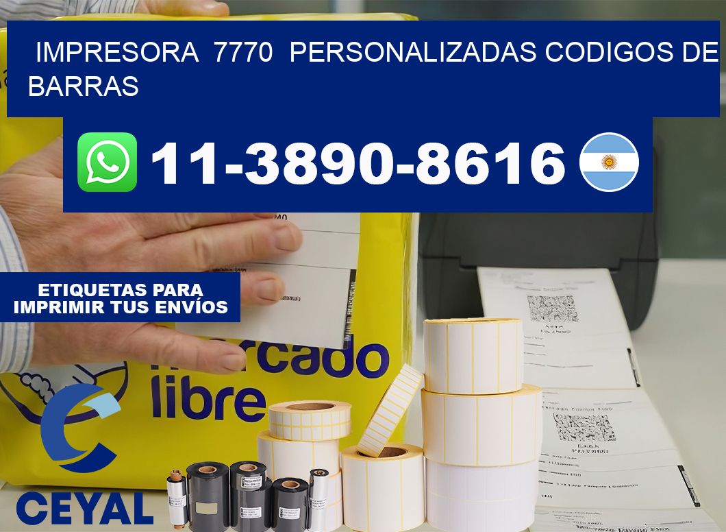 impresora 7770 personalizadas codigos de barras