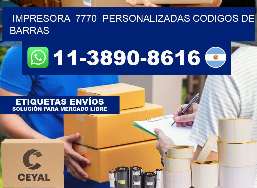 impresora 7770 personalizadas codigos de barras