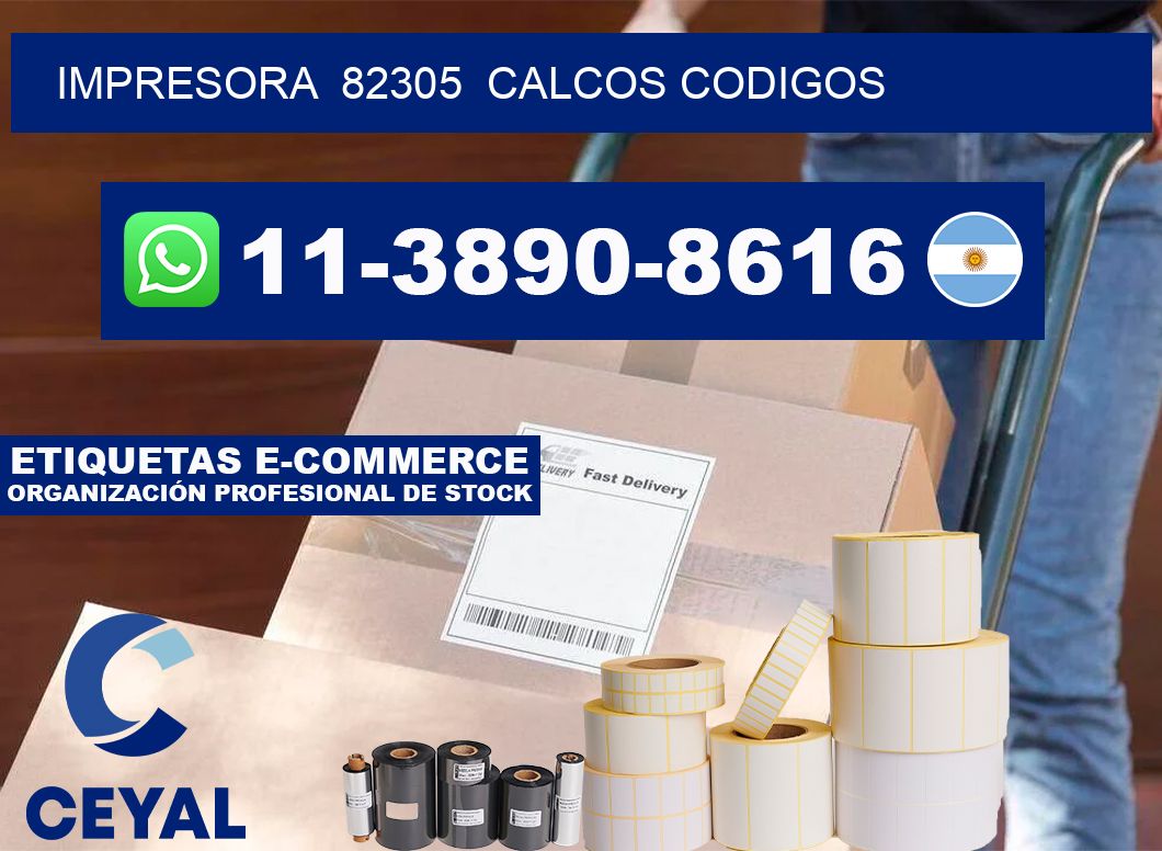 impresora  82305  calcos codigos