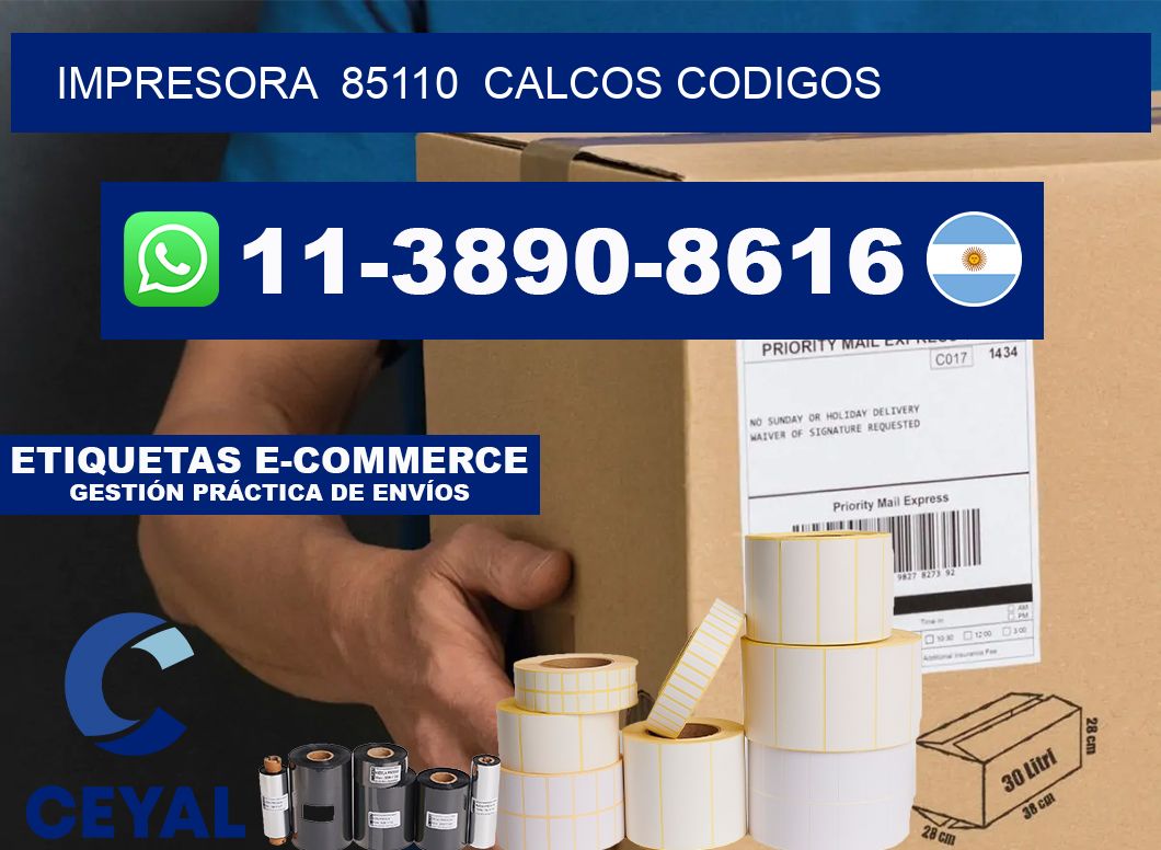 impresora  85110  calcos codigos