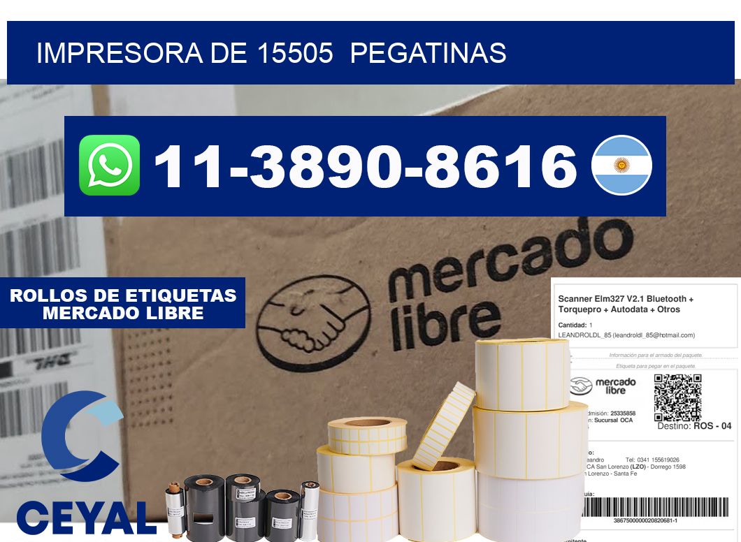 impresora de 15505 pegatinas