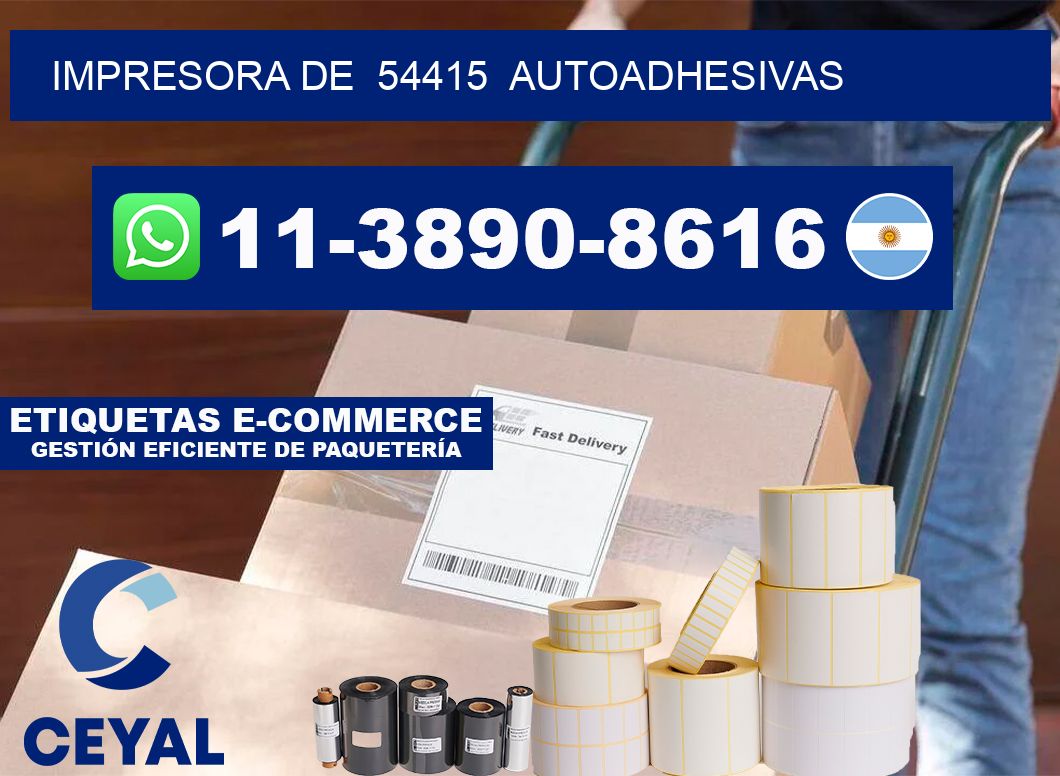 impresora de  54415  autoadhesivas