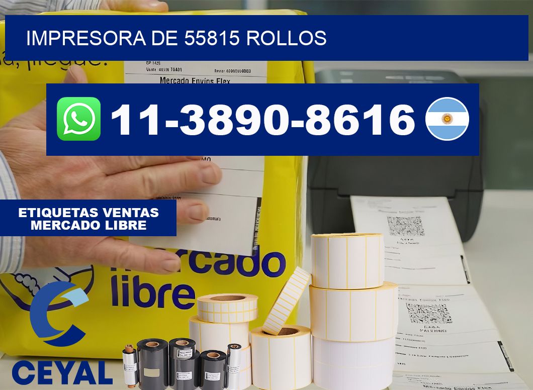 impresora de 55815 rollos