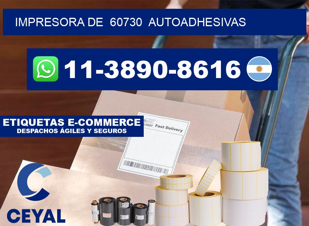 impresora de  60730  autoadhesivas