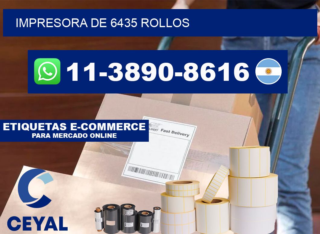 impresora de 6435 rollos