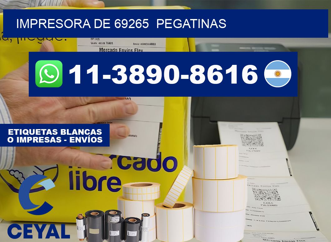 impresora de 69265 pegatinas