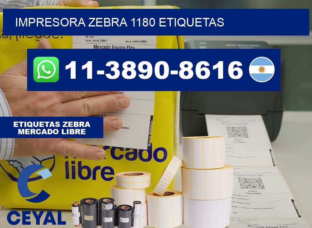 impresora zebra 1180 etiquetas