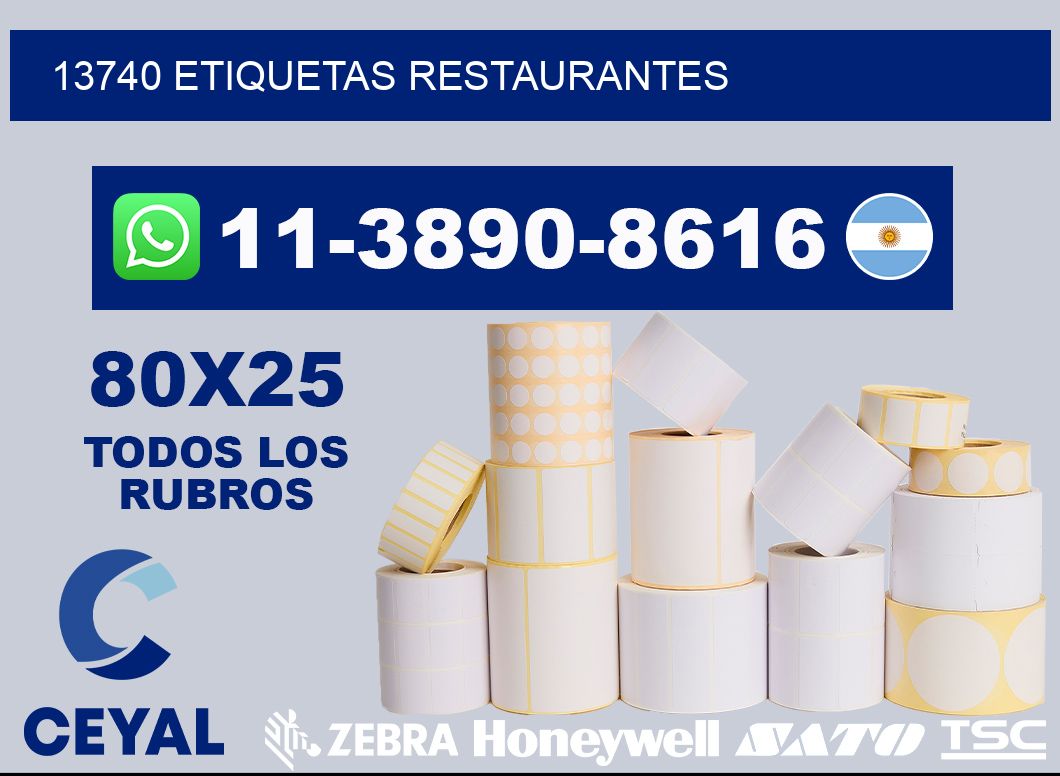 13740 etiquetas restaurantes