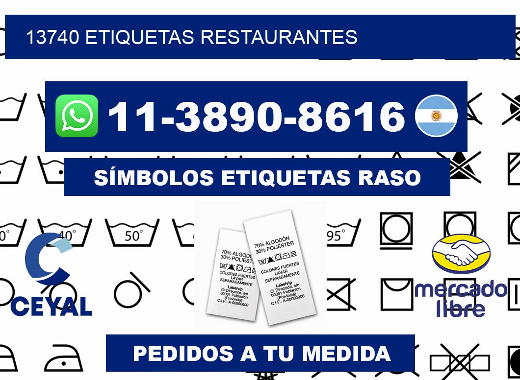13740 etiquetas restaurantes