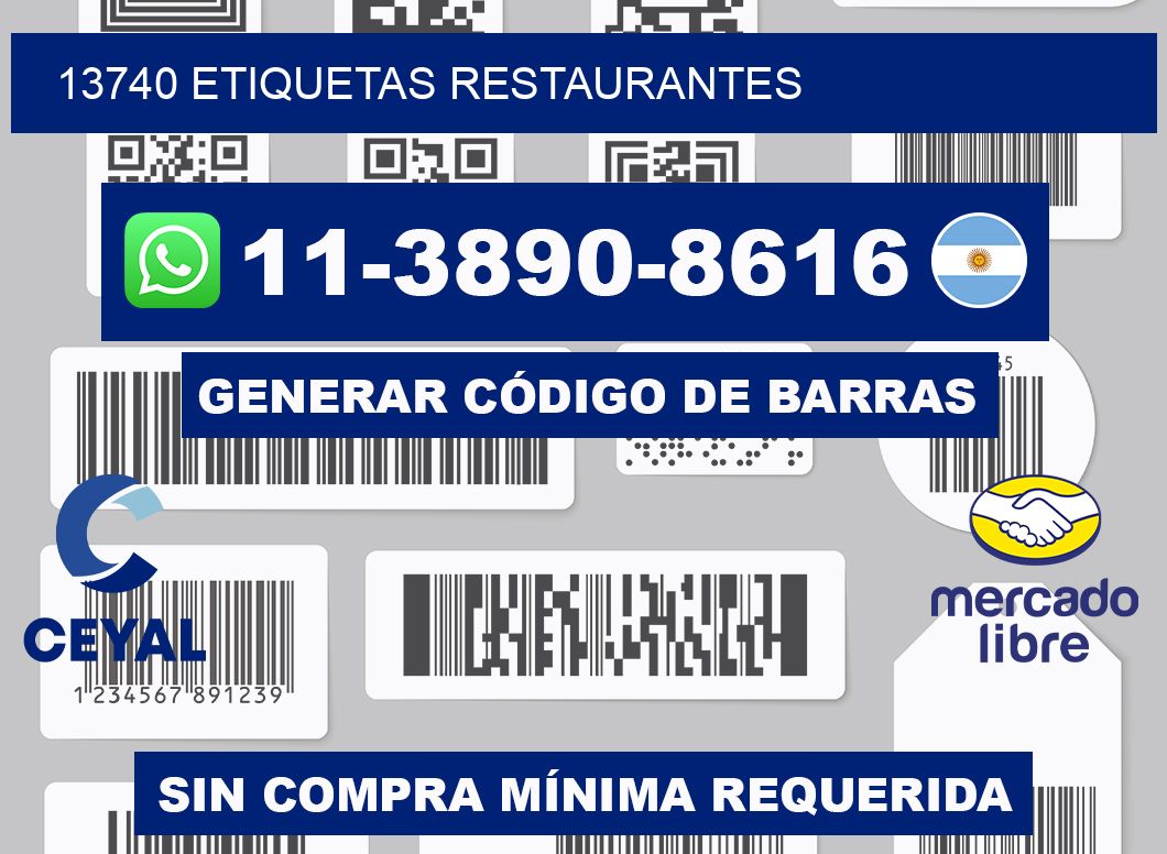 13740 etiquetas restaurantes