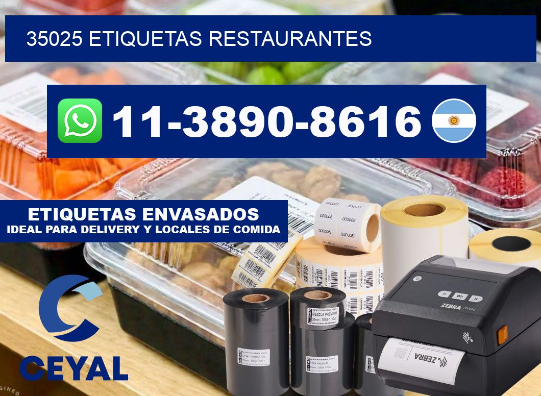 35025 etiquetas restaurantes