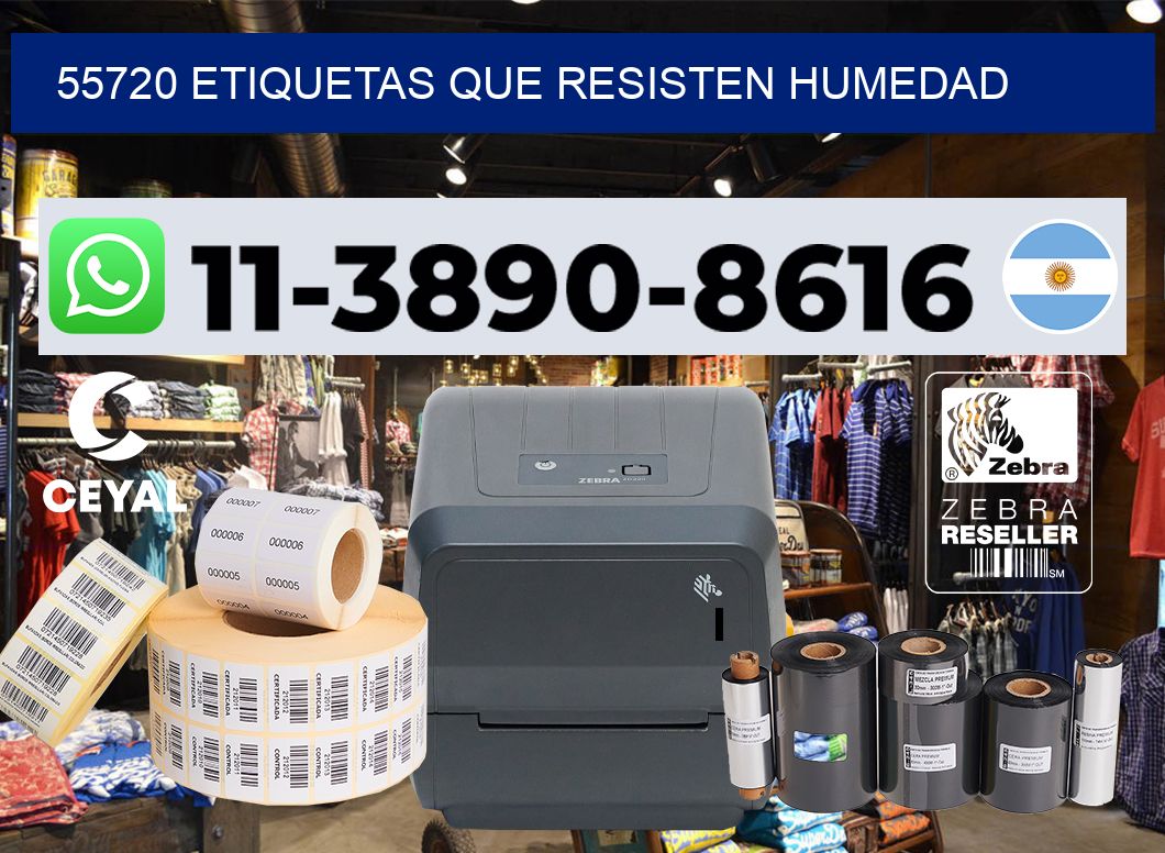 55720 etiquetas que resisten humedad