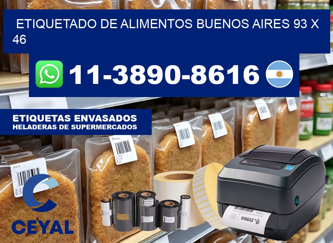 Etiquetado de alimentos buenos aires 93 x 46