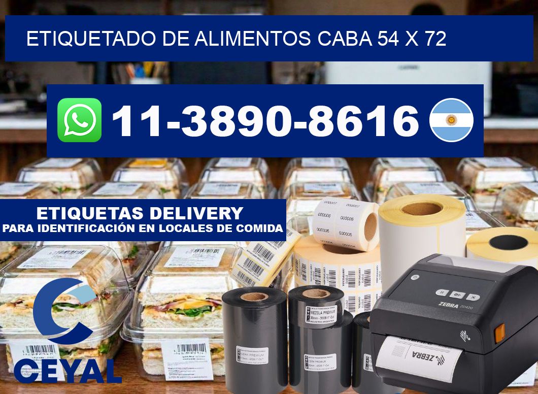 Etiquetado de alimentos caba 54 x 72