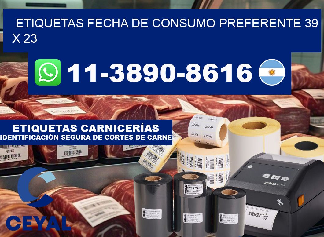 Etiquetas Fecha de consumo preferente 39 x 23