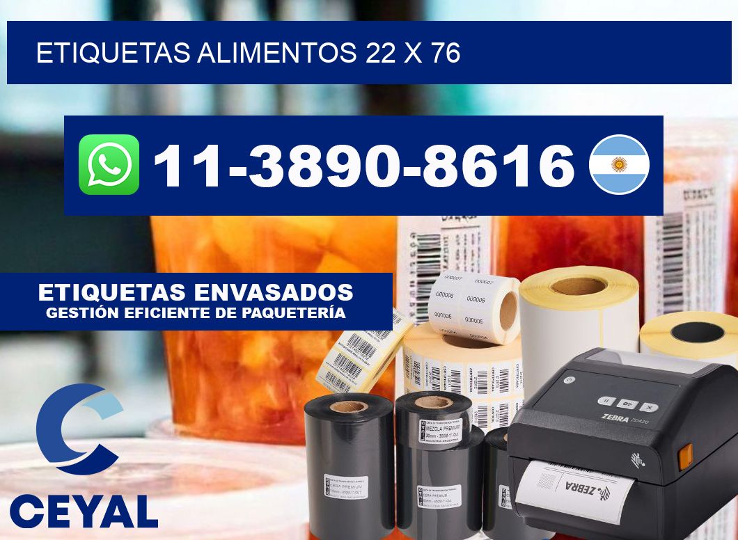 Etiquetas alimentos 22 x 76