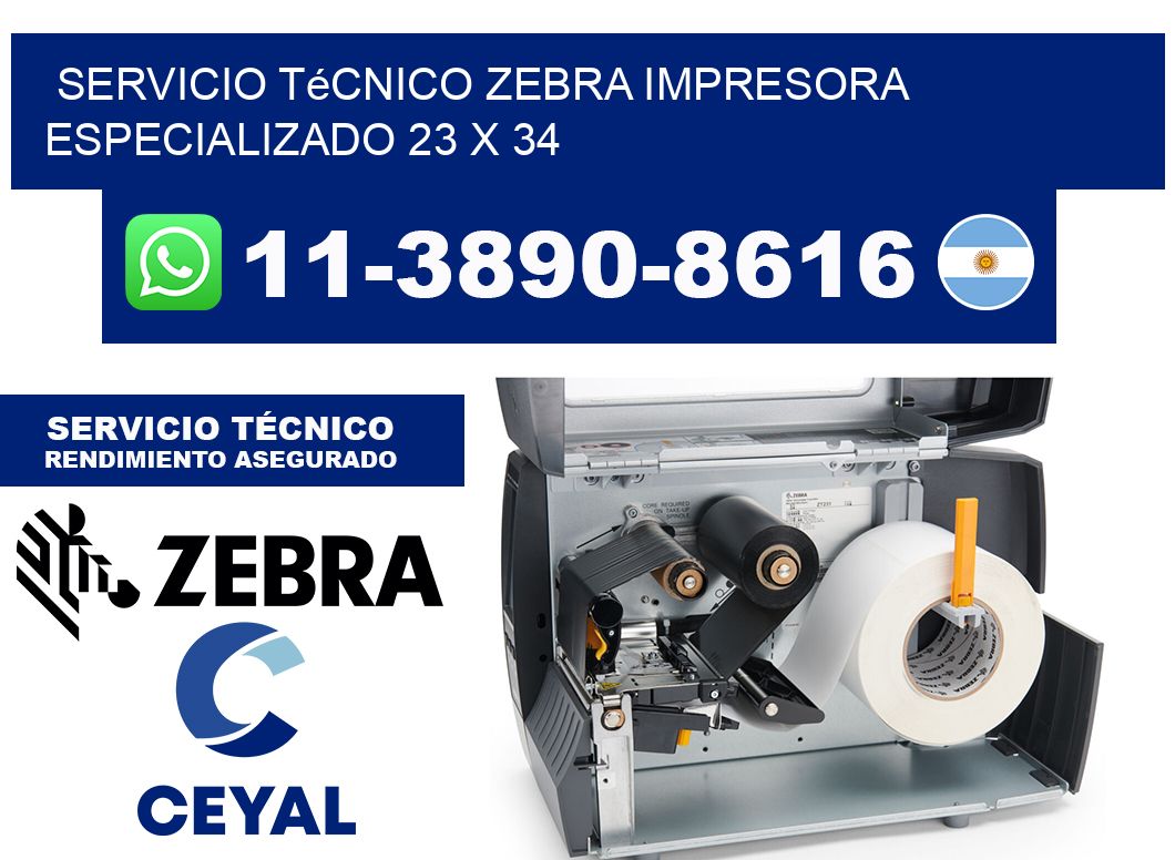 Servicio Técnico Zebra Impresora Especializado 23 x 34