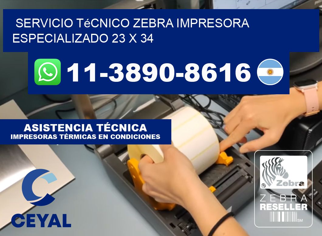 Servicio Técnico Zebra Impresora Especializado 23 x 34