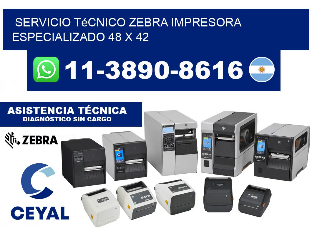 Servicio Técnico Zebra Impresora Especializado 48 x 42