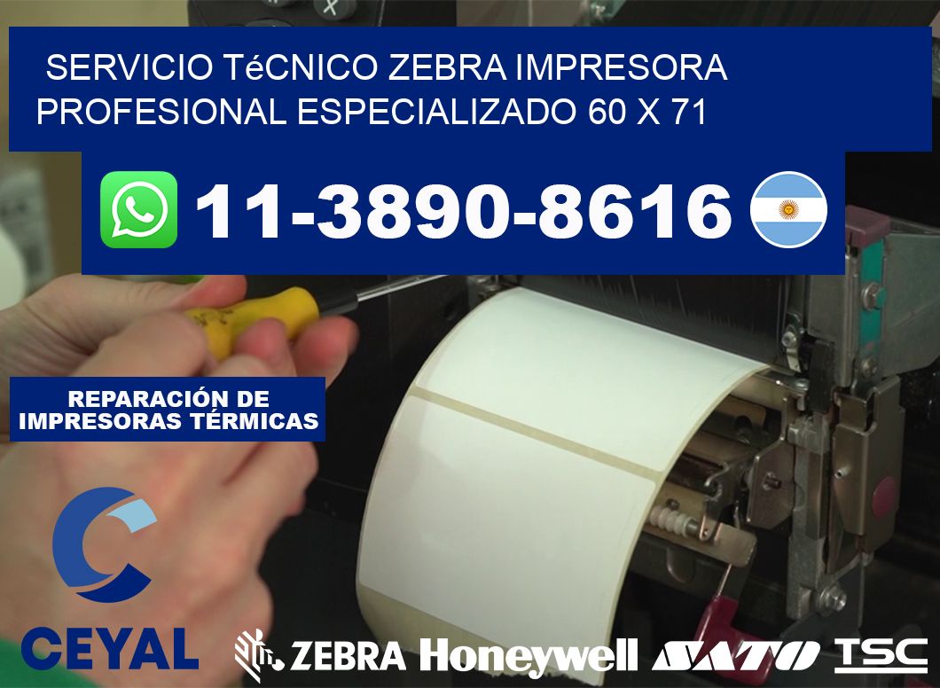 Servicio Técnico Zebra Impresora Profesional Especializado 60 x 71