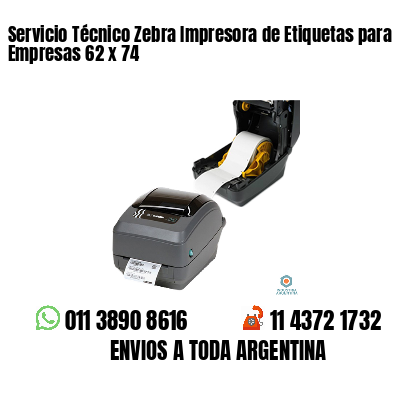 Servicio Técnico Zebra Impresora de Etiquetas para Empresas 62 x 74
