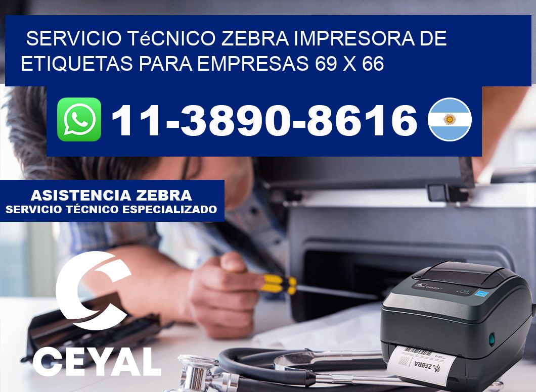 Servicio Técnico Zebra Impresora de Etiquetas para Empresas 69 x 66