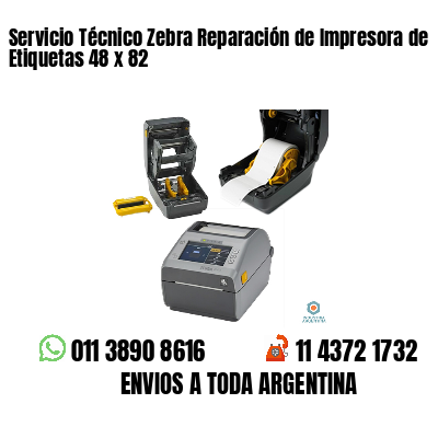Servicio Técnico Zebra Reparación de Impresora de Etiquetas 48 x 82