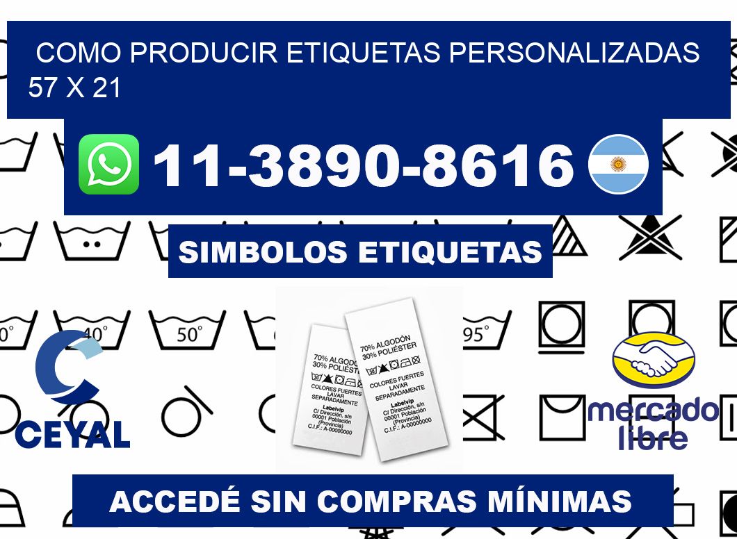 como producir etiquetas personalizadas 57 x 21