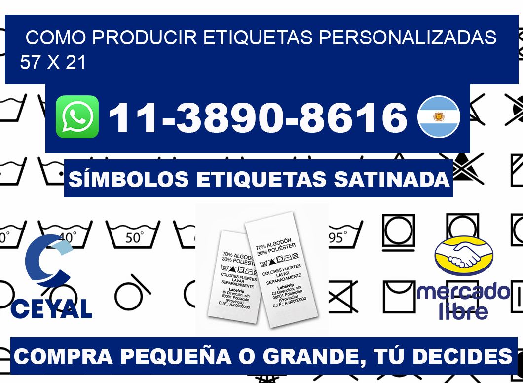 como producir etiquetas personalizadas 57 x 21