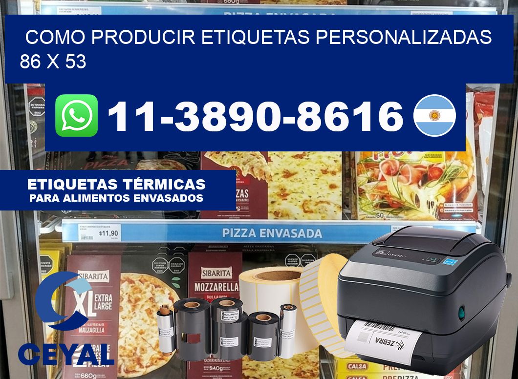 como producir etiquetas personalizadas 86 x 53