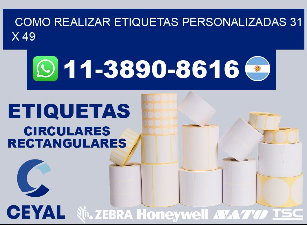 como realizar etiquetas personalizadas 31 x 49