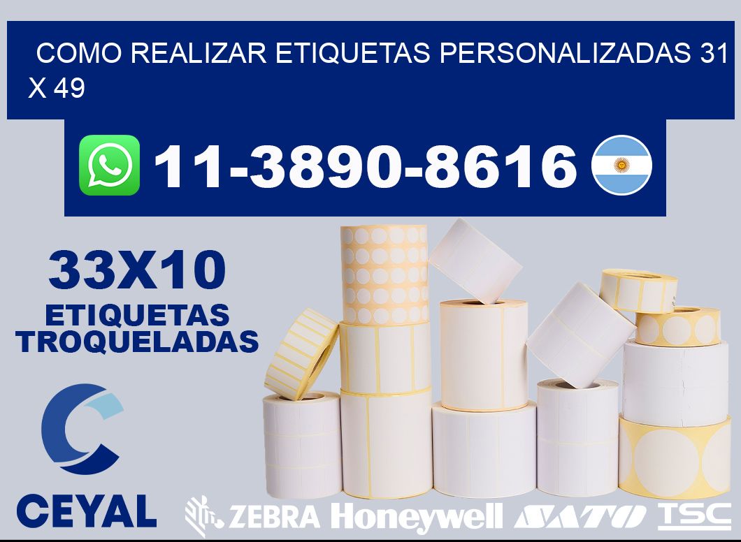 como realizar etiquetas personalizadas 31 x 49