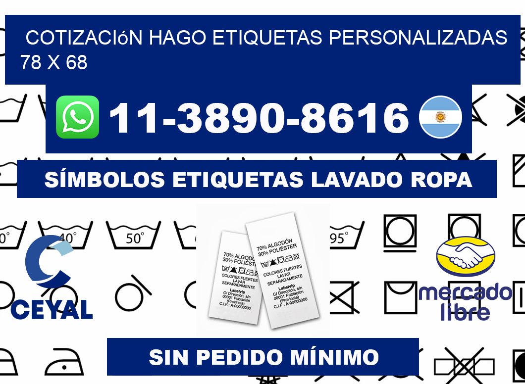 cotización hago etiquetas personalizadas 78 x 68