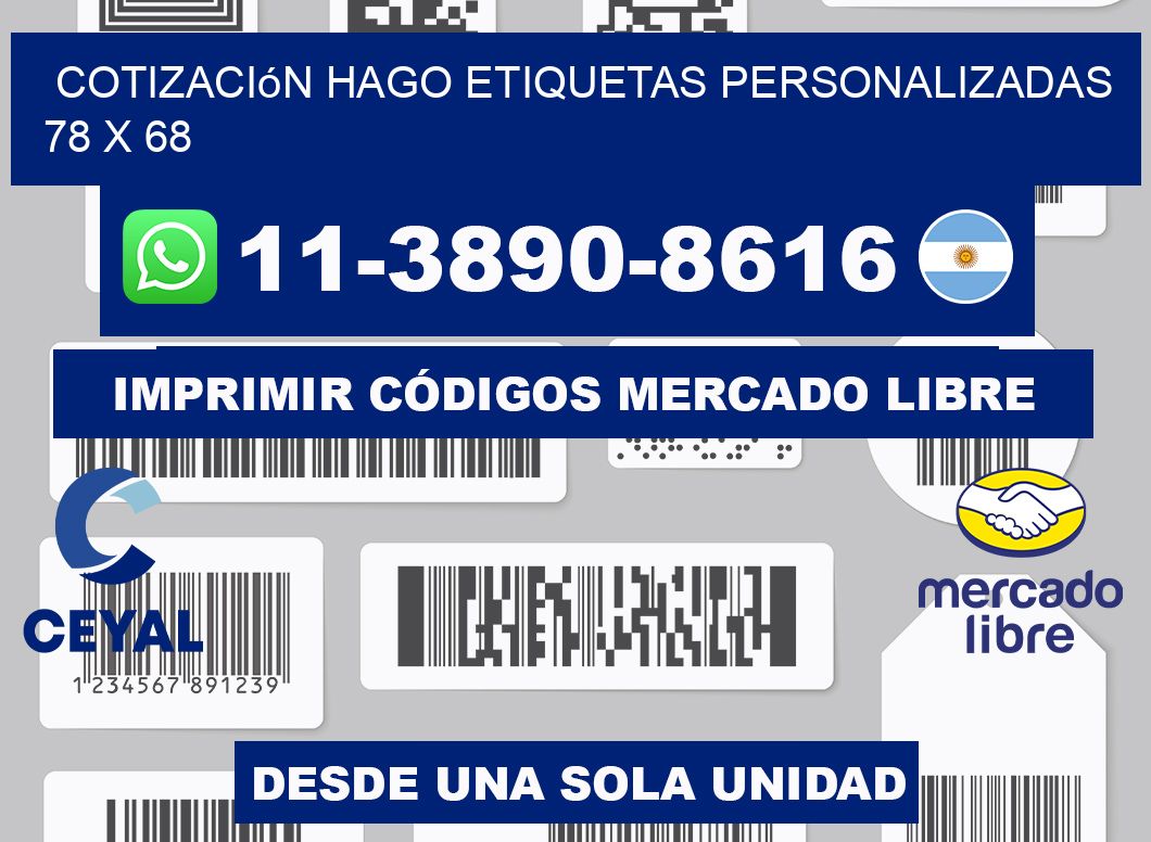 cotización hago etiquetas personalizadas 78 x 68